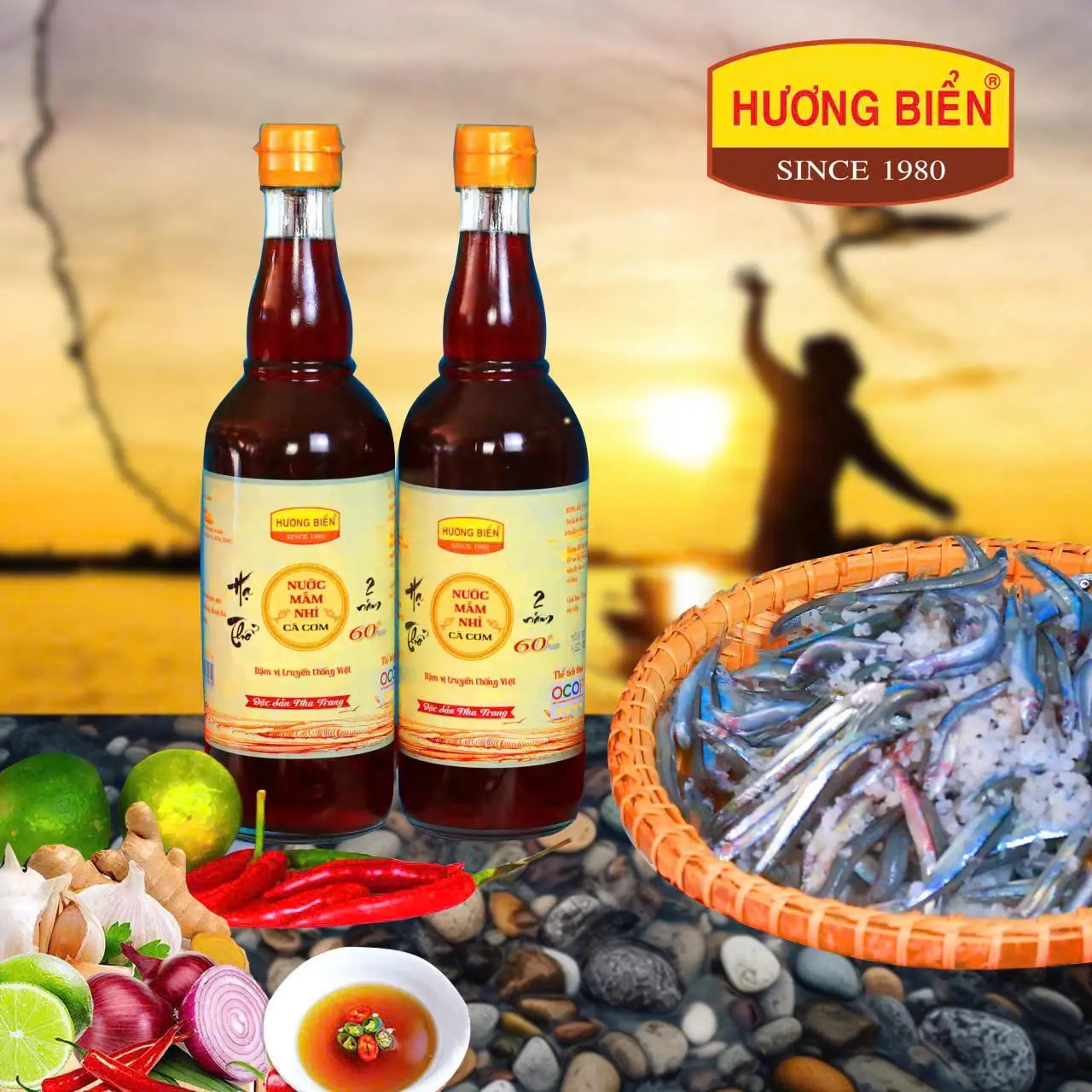 Nước Mắm Nhỉ Cá Cơm Hạ Thổ 60 Đạm